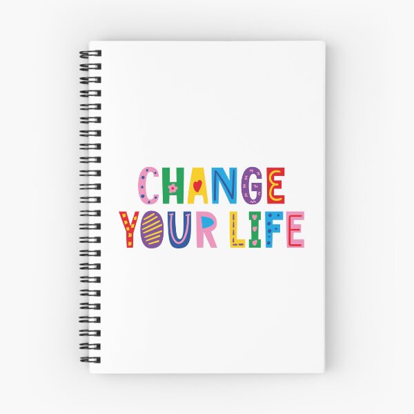 Item preview, Change your life lettering designed and sold by SweetberryHouse.