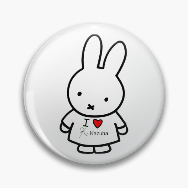 Artikelvorschau, Miffy le sserafim Kazuha Aufkleber entworfen und verkauft von hoonielover.