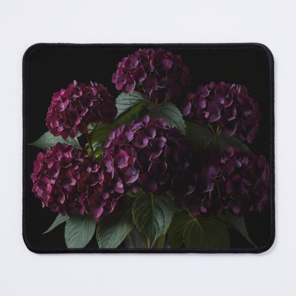 Item preview, Dark Burgundy Hydrangea Vol. 1 | Moody Floral Wall Art Print designed and sold by Simple Nature Studio.
