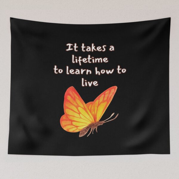 Item preview, The butterfly paradox - It takes a lifetime to learn how to live.  designed and sold by kiwioffcuts.