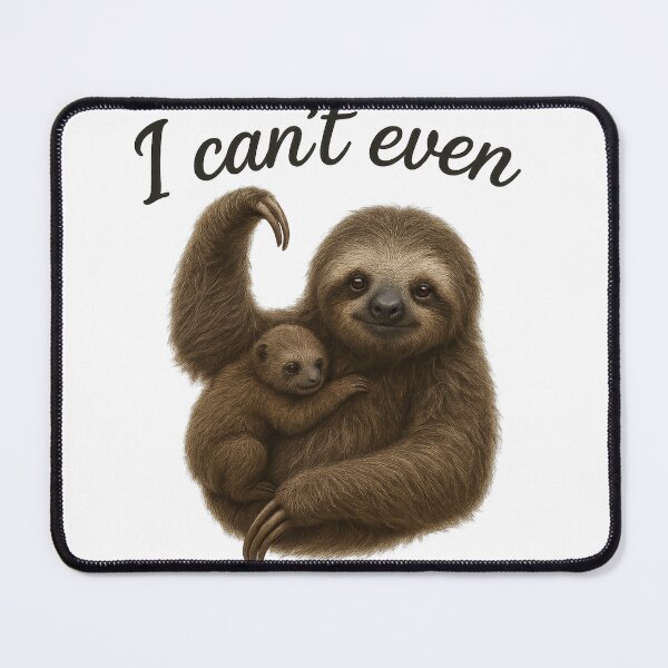 Item preview, Sloth Mom "I Can't Even" designed and sold by thehaywirehoney.