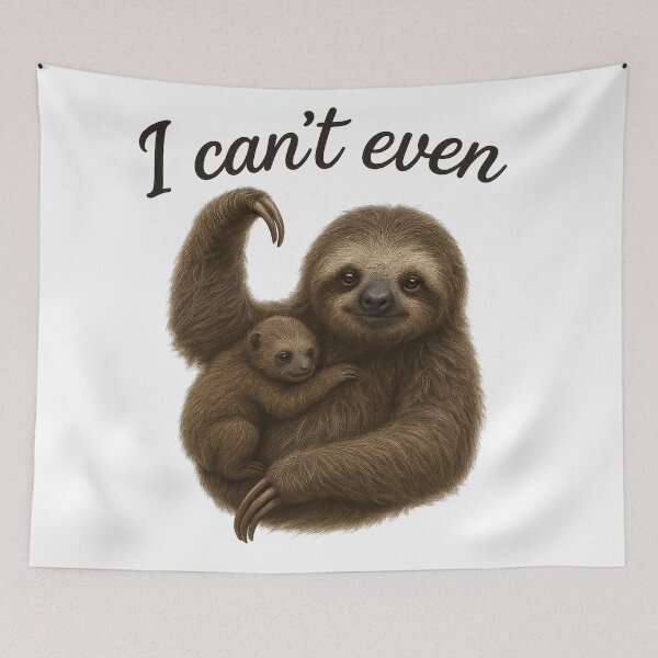 Item preview, Sloth Mom "I Can't Even" designed and sold by thehaywirehoney.