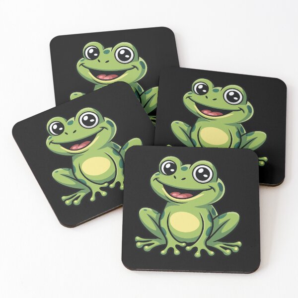 Item preview, Cute Happy Frog | Adorable Cartoon Frog Design for Nature & Animal Lovers designed and sold by YYoYY.