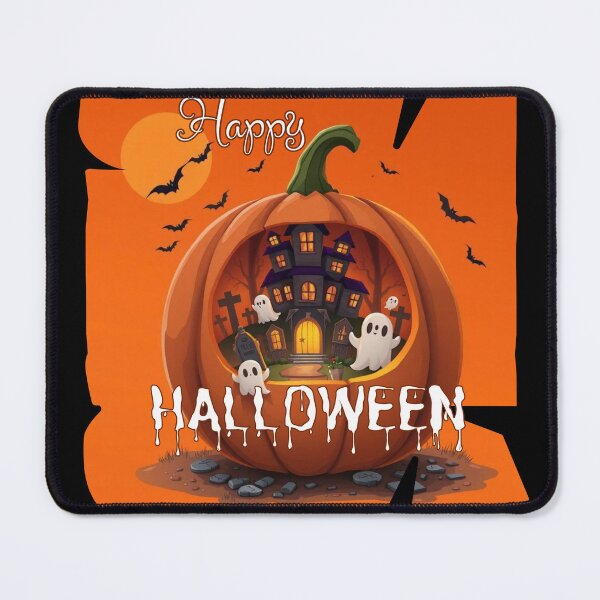 Item preview, Happy Halloween: Adorable Ghosts and Haunted House in a Pumpkin Diorama designed and sold by Agnes-Creative.
