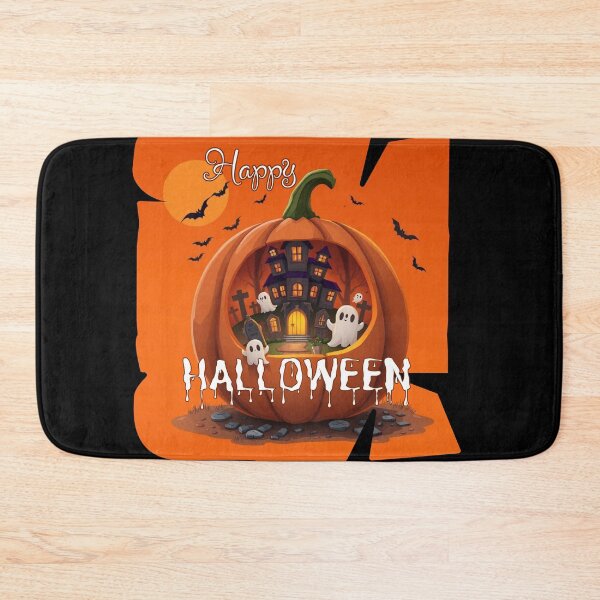Item preview, Happy Halloween: Adorable Ghosts and Haunted House in a Pumpkin Diorama designed and sold by Agnes-Creative.