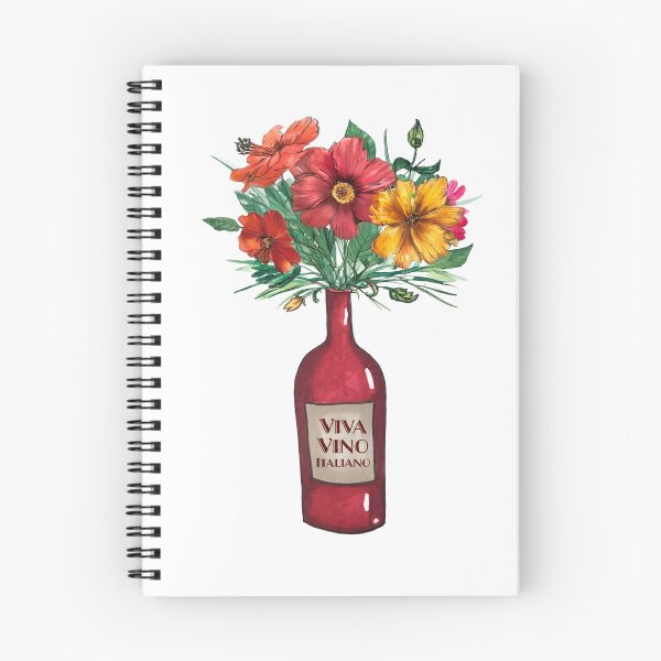 Item preview, Viva Vino Wine and flowers designed and sold by Freshinkshop.