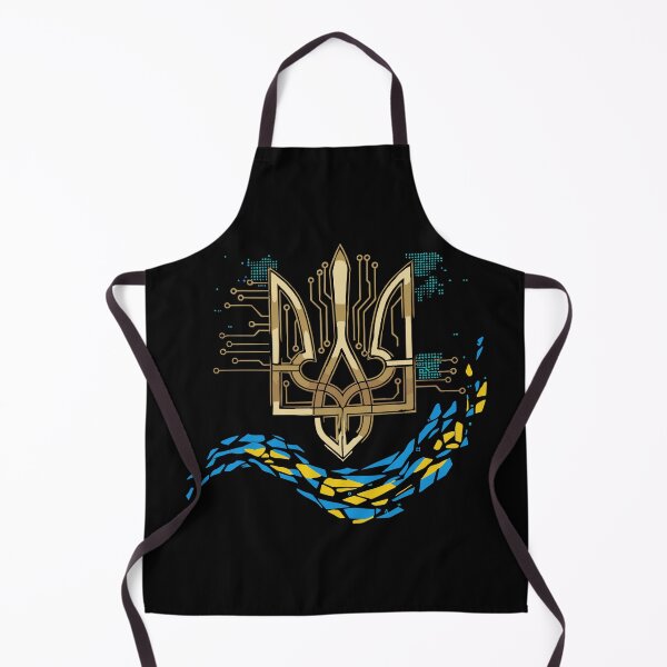 Item preview, Cyber Tryzub with Ukrainian Flag Elements designed and sold by RGShirtWorks.