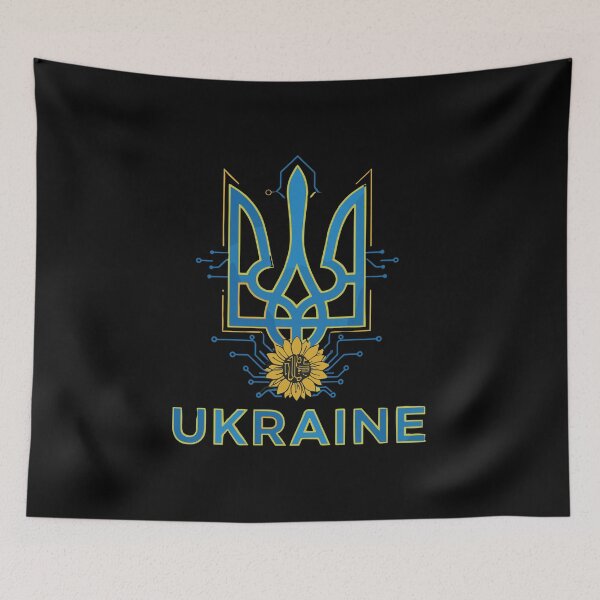 Item preview, Ukrainian Digital Trident and Sunflower Emblem designed and sold by RGShirtWorks.