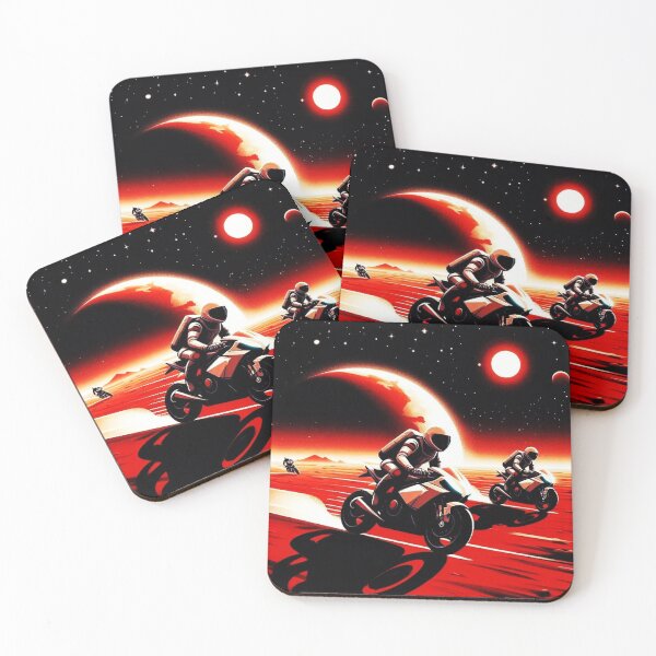 Item preview, motorcycle race in space designed and sold by Dogandesighn.