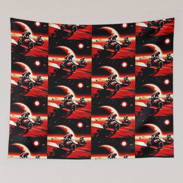 Item preview, motorcycle race in space designed and sold by Dogandesighn.