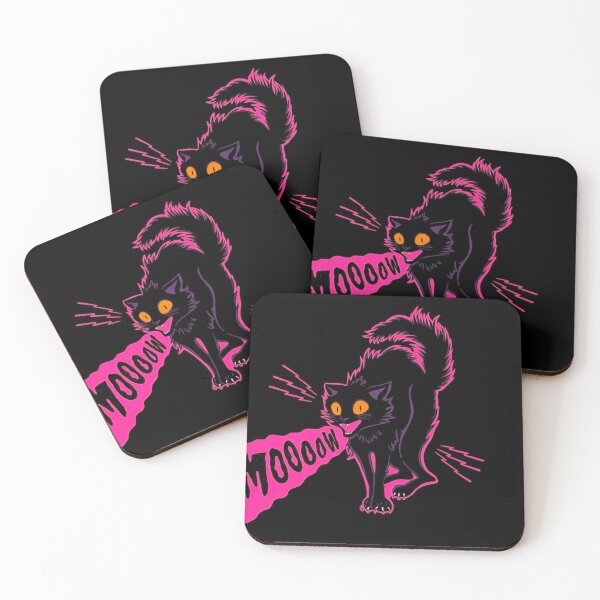 Item preview, Neon Screaming Black Cat designed and sold by Adronia.