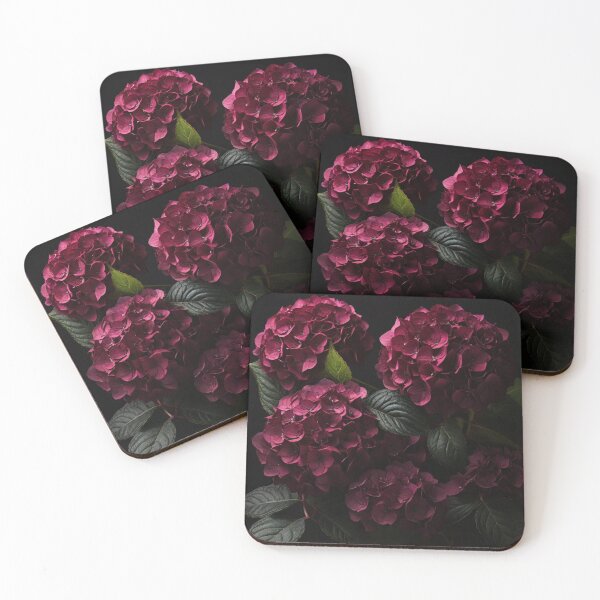 Item preview, Dark Burgundy Hydrangea Vol. 3 | Overhead Moody Floral Art designed and sold by Simple Nature Studio.