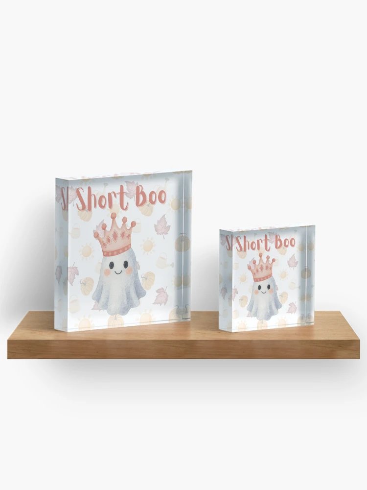 Thumbnail 3 of 5, Acrylic Block, Short Boo designed and sold by PlumTreeDesign.