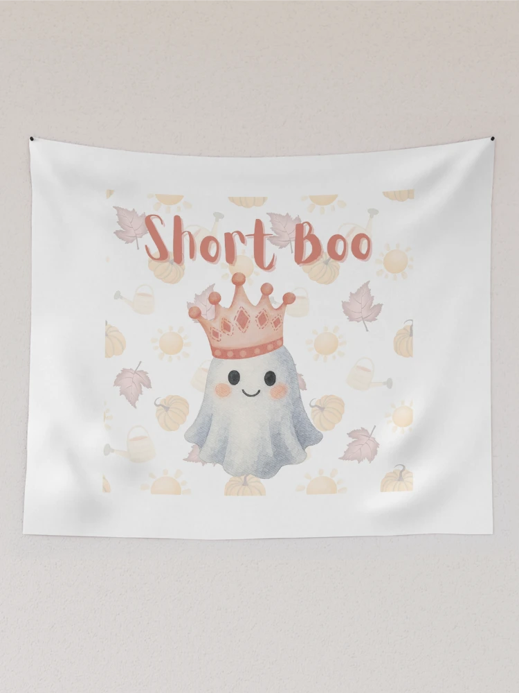 Aperçu 2 sur 3. Tentures avec l'œuvre Short Boo créée et vendue par PlumTreeDesign.
