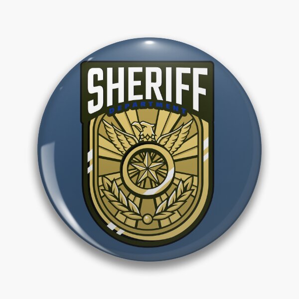 Item preview, Black and Blue Sheriff's Department Patch Logo designed and sold by nicke2025.