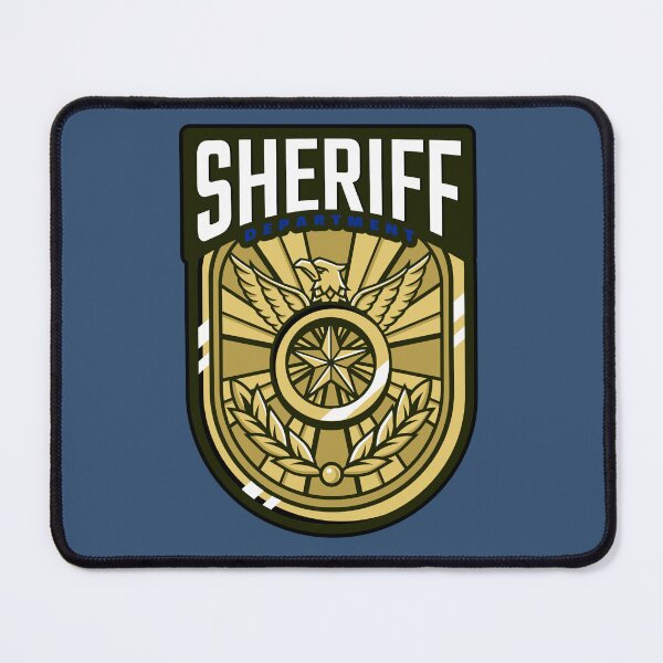 Item preview, Black and Blue Sheriff's Department Patch Logo designed and sold by nicke2025.