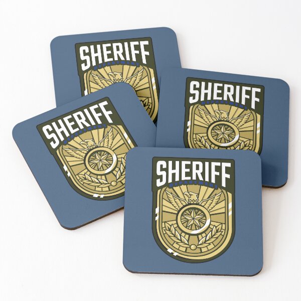 Item preview, Black and Blue Sheriff's Department Patch Logo designed and sold by nicke2025.