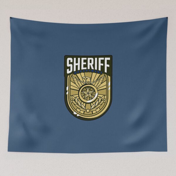 Item preview, Black and Blue Sheriff's Department Patch Logo designed and sold by nicke2025.