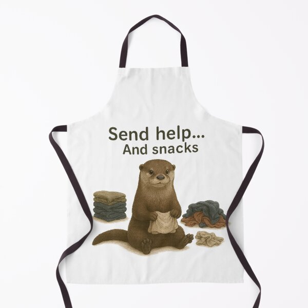 Item preview, Otter "Send Help . . . and Snacks" designed and sold by thehaywirehoney.