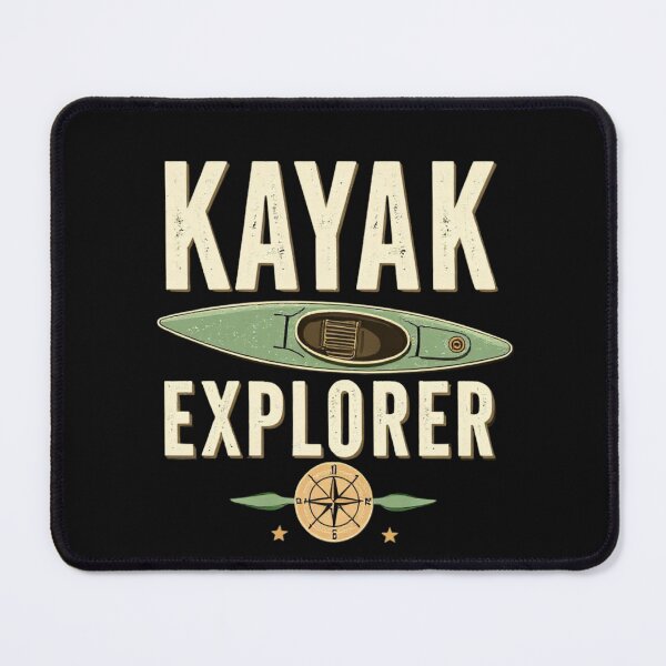 Item preview, Kayak Explorer Vintage Outdoor Adventure designed and sold by rustyroofco.