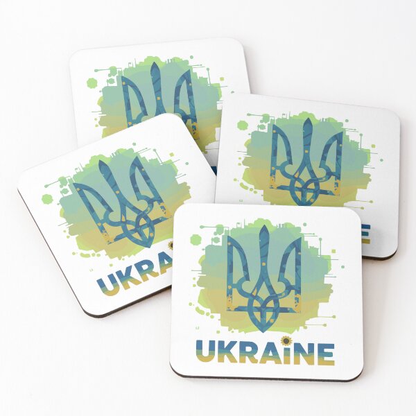 Item preview, Artistic Ukrainian Tryzub and Text on Transparent Background designed and sold by RGShirtWorks.