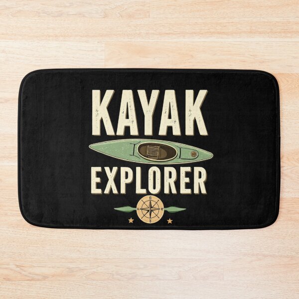 Item preview, Kayak Explorer Vintage Outdoor Adventure designed and sold by rustyroofco.