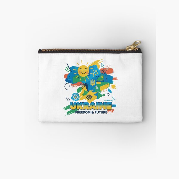 Item preview, Ukraine: Freedom & Future Stylized Map Illustration designed and sold by RGShirtWorks.