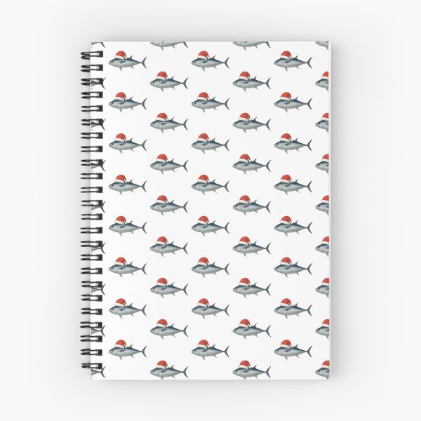 Item preview, “Tuna the Season!” – Festive Bluefin Atlantic Tuna in a Santa Hat designed and sold by Pokah79.