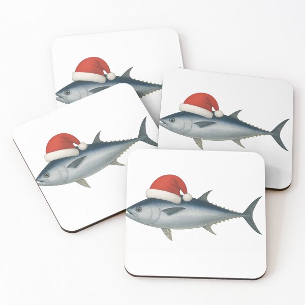 Artikelvorschau, „Thunfisch der Saison!“ – Festlicher Blauflossenthunfisch in einer Weihnachtsmütze entworfen und verkauft von Pokah79.