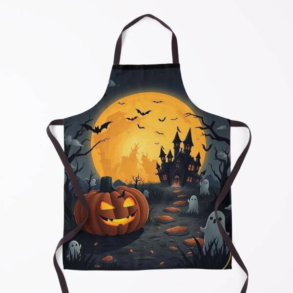 Item preview, Spooky Cute Vibes: Haunted Castle, Jack-o'-Lantern, and Adorable Ghosts designed and sold by Agnes-Creative.