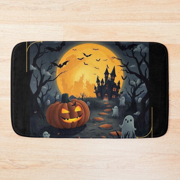 Item preview, Spooky Cute Vibes: Haunted Castle, Jack-o'-Lantern, and Adorable Ghosts designed and sold by Agnes-Creative.