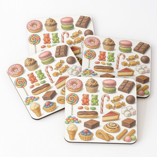 Item preview, Sweet Delights Collection – Vintage Dessert Illustration designed and sold by Pixel-Up.