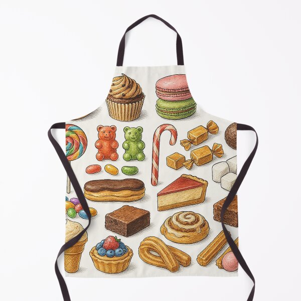 Item preview, Sweet Delights Collection – Vintage Dessert Illustration designed and sold by Pixel-Up.