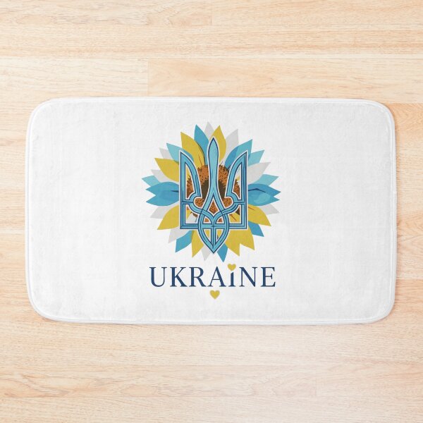 Aperçu de l'œuvre Emblème du tournesol Tryzub de Solidarité Ukraine créée et vendue par ML-Media.