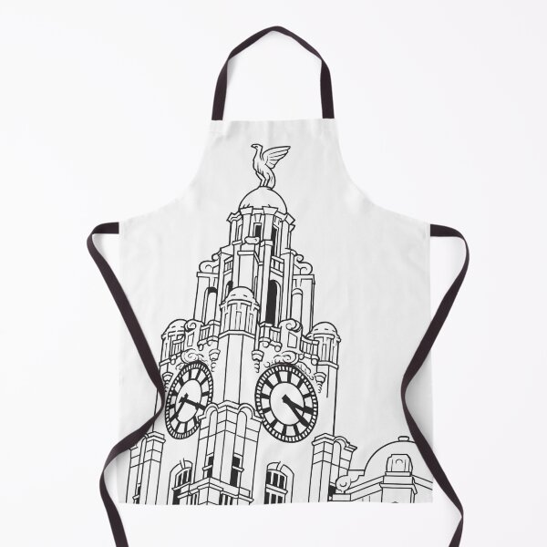 Item preview, Liverpool Liver Bird Clock Tower Line Art – Heritage Design designed and sold by Kray80.