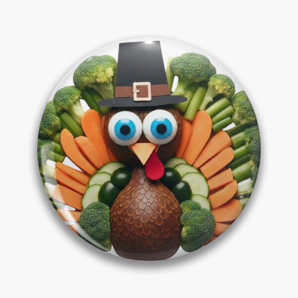Item preview, Thanksgiving Turkey Pilgrim Made Of Vegetables designed and sold by LavIsInTheAir.