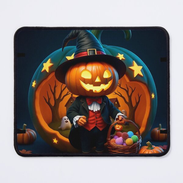 Item preview, Cozy Horror Mascot: Pumpkin Gentleman and Diorama in a Dark Pumpkin designed and sold by Agnes-Creative.