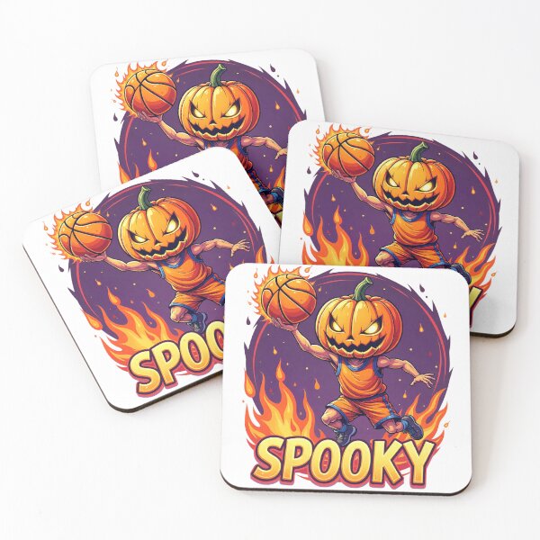 Item preview, Spook Mode ON | Pumpkin Basketball Halloween T-Shirt Design designed and sold by Stylence.