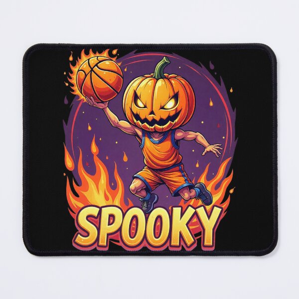 Item preview, Spook Mode ON | Pumpkin Basketball Halloween T-Shirt Design designed and sold by Stylence.