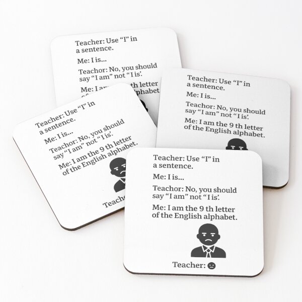 Item preview, Funny Grammar Meme – “I Am the 9th Letter” Teacher Reaction Design designed and sold by Ordinarytees.