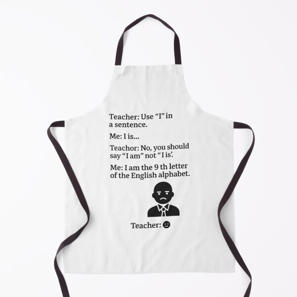 Item preview, Funny Grammar Meme – “I Am the 9th Letter” Teacher Reaction Design designed and sold by Ordinarytees.