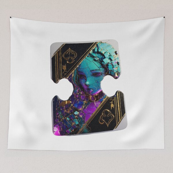 Item preview, Cyber Queen of spades puzzle  designed and sold by DuncanMaxStar .