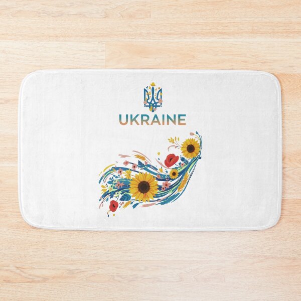 Item preview, Ukraine Floral Trident with Sunflowers Isolated designed and sold by RGShirtWorks.