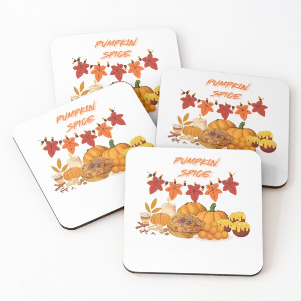 Item preview, Pumpkin Spice Fall Vibes – Coffee, Pie & Pumpkins Art Design designed and sold by YourPrintVerse.