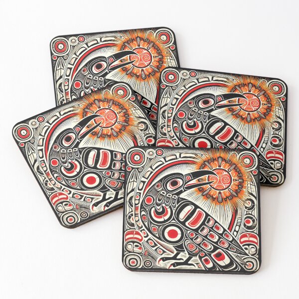 Item preview, Raven Steals the Sun – Northwest Coast Native Art | Tribal Formline Inspired | Indigenous Creation Myth designed and sold by Alaska Magick.