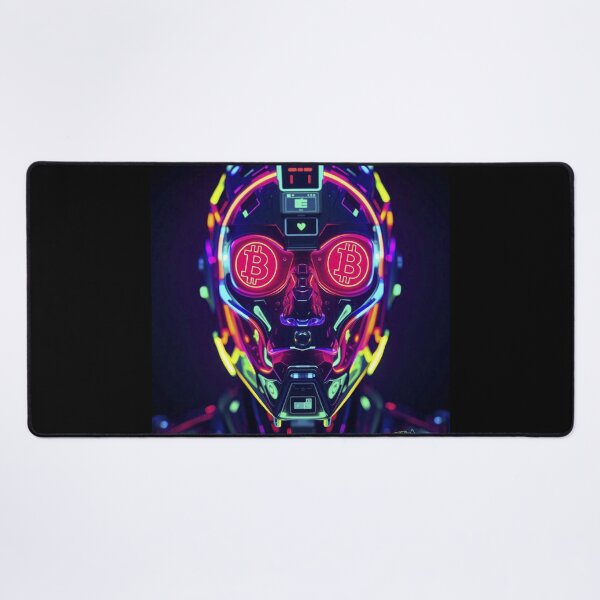 Item preview, Neon Bitcoin Circuit Brain – Blockchain Intelligence Digital Artwork designed and sold by Benito Del Ray.