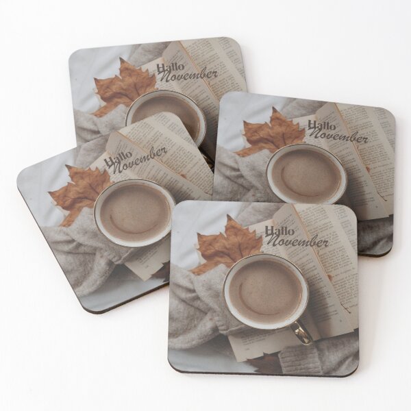 Item preview, "Hello November"- Autumn vibes minimalist design designed and sold by HappyMamaS.