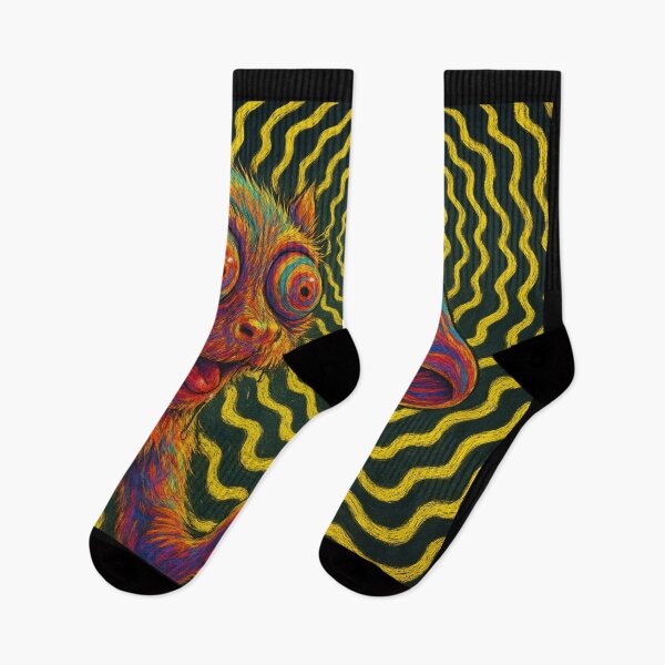 Item preview, Mind Bloom – Psychedelic Awakening with Lemur and Mushroom Energy designed and sold by DarkSpaceVibes.