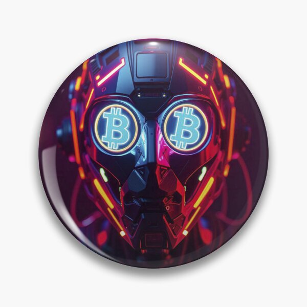 Item preview, Bitcoin Energy Core – Dual Crypto Power Cyberpunk Skull designed and sold by Benito Del Ray.