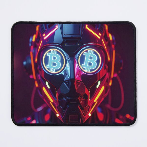 Item preview, Bitcoin Energy Core – Dual Crypto Power Cyberpunk Skull designed and sold by Benito Del Ray.